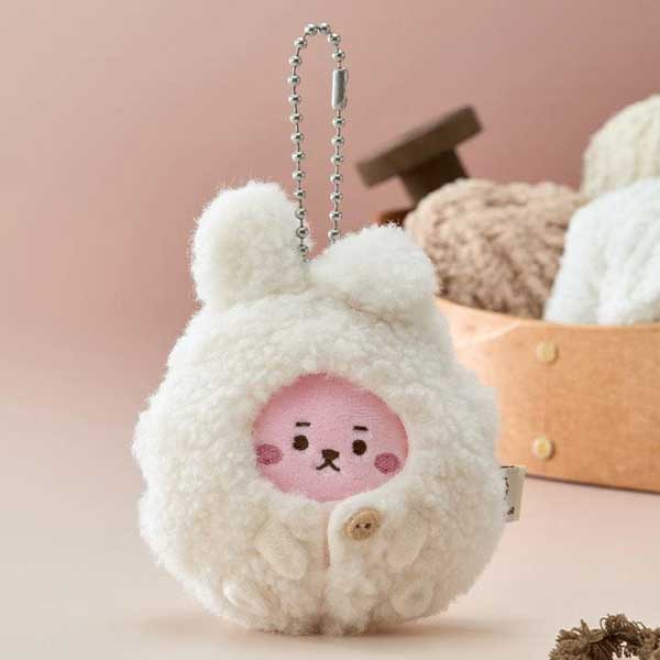 

Official BT21 MADE BY RJ Plush Keyring - Premium Character Bag Charm COOKY