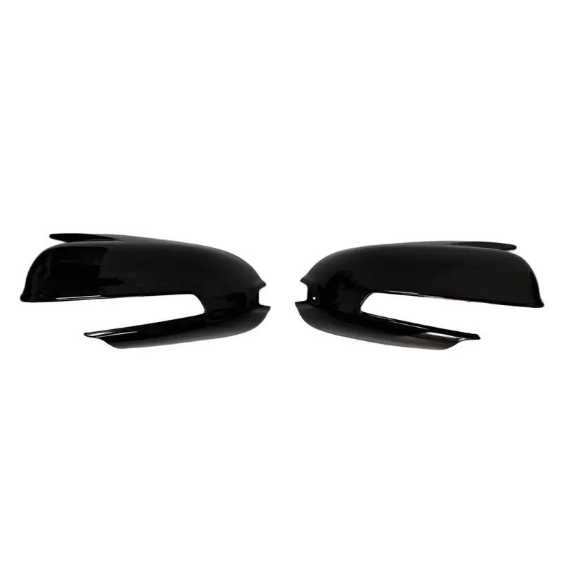 For Hyundai Kona 2018 - ABS Car Rearview Side Mirror Cover Wing Cap Exterior Door Housing Trim Adhesive Sticker