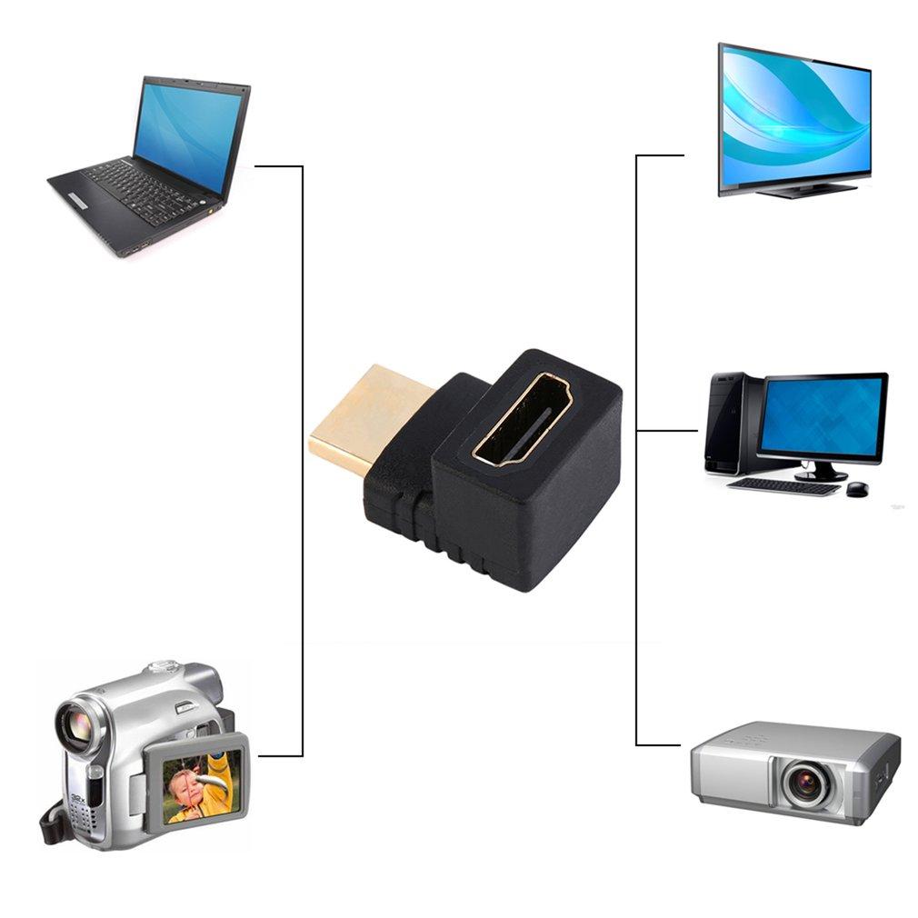 Hot 270 Degree Right Angled HDMI-compatible Adapter A Male To Female Cable Coupler Adaptor For HDTV Dropshipping Wholesale