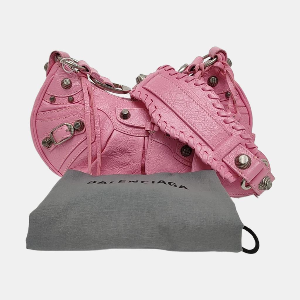 [Pre-Owned] Balenciaga Le Cagole Shoulder Bag XS 'Met Pink' - Very Good #GQ6C0K