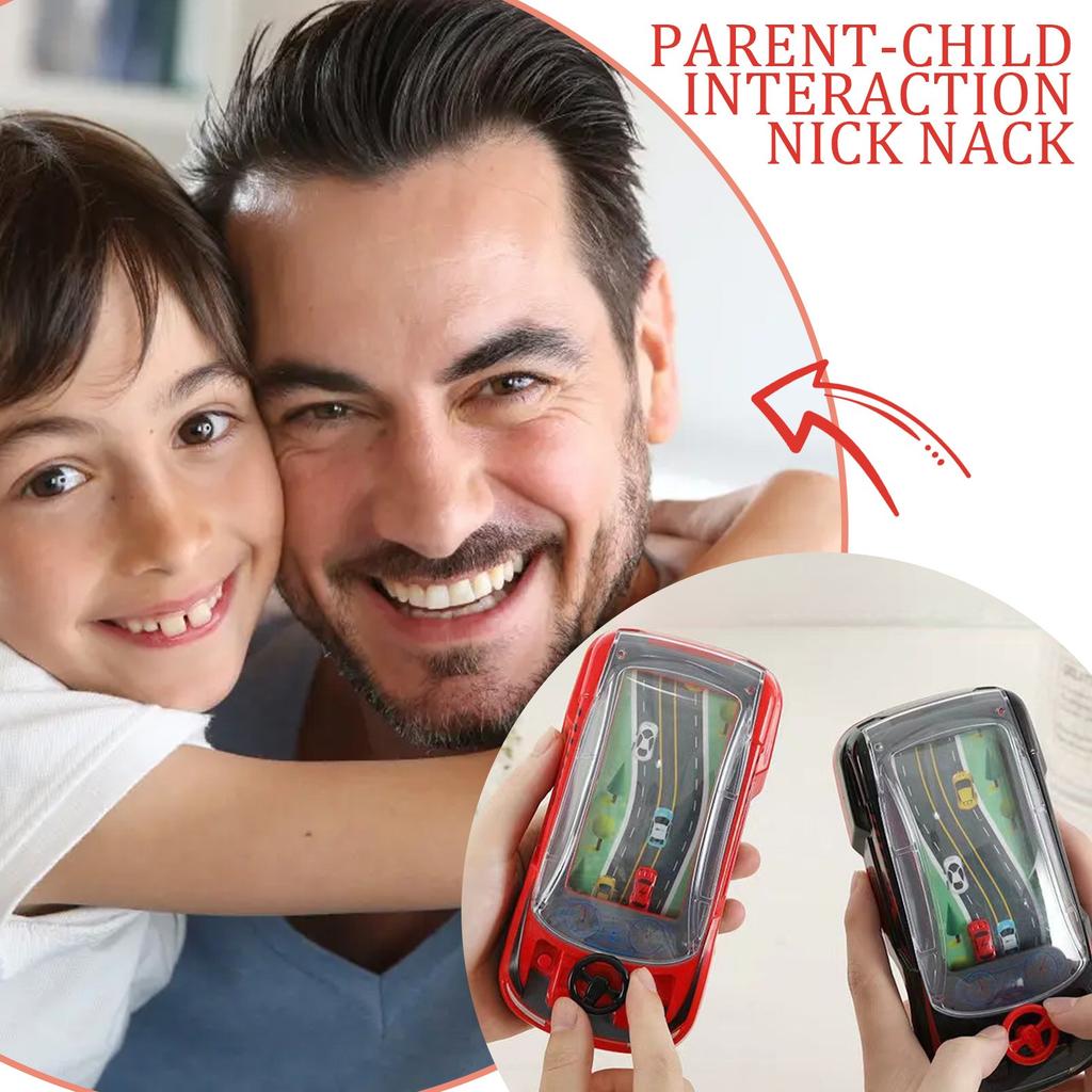 Handheld Racing Game, Children's Handheld Game Console, Children's Logical Thinking Training Boys Small Car Thinking Training Concentration