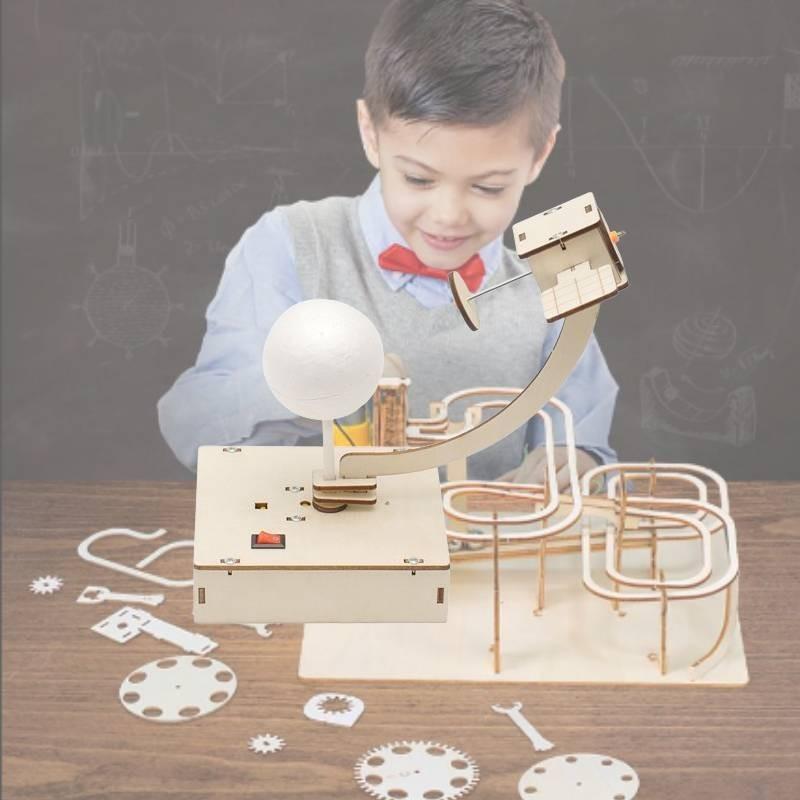 Fa barkács űrtávlat műhold modell tudományos oktatójáték gyerekeknek STEM kísérleti órára