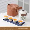 Heyuxi Mutton Fat Jade Porcelain Travel Tea Set