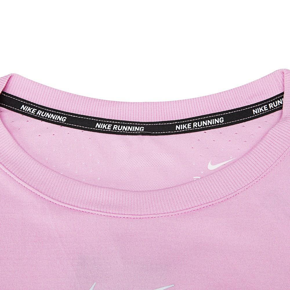 Nike As W Nk Infinite Top Ls Pohodlný pulovr s kulatým výstřihem Tričko s dlouhým rukávem Dámské topy Růžová CU3123-680