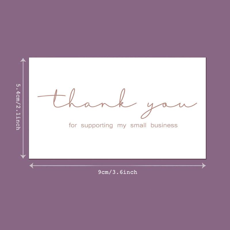 50Pcs Thank You Cards for Supporting My Small Business Bulk Customer Gratitude Card for Gift Shop Orders