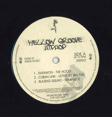12inch Record VARIOUS  Mellow Groove Hiphop MHG31 NOT ON LABEL Unknown Rap  HipHopRB Used
