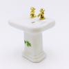 1/12 Dollhouse Miniature Porcelain Bathroom Set Ceramic