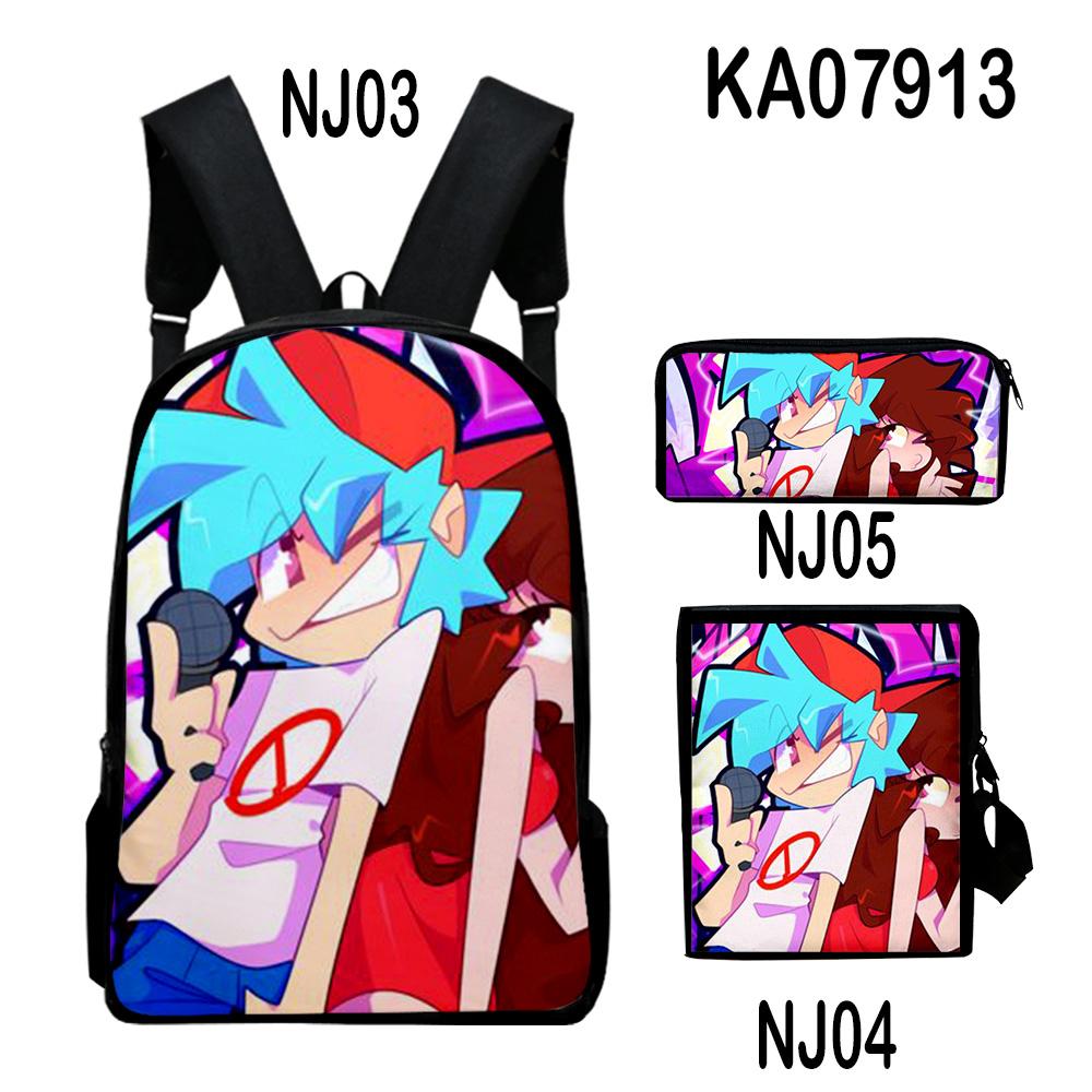 Traditional Creative Cool The Gaslight District 3D Designed 3pcs/Set Learner Student Bags Everyday Laptop Knapsack Backpack Meal Tote Pencil Pouch