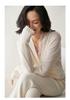 2026 Autumn/Winter Women's V-Neck Cashmere Lace Crossover Wool Sweater