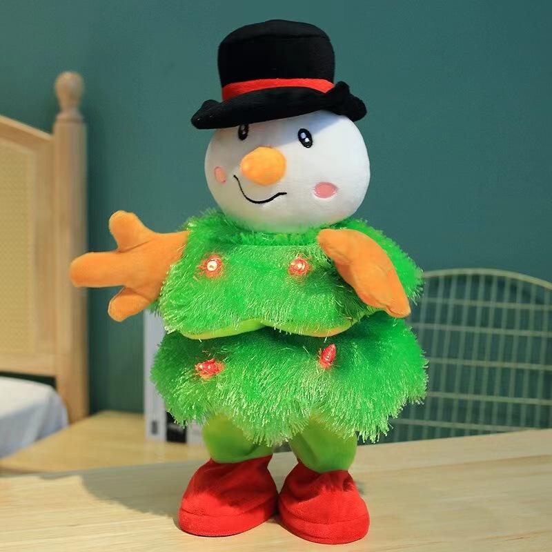Dancing, Singing, Light-Up Christmas Tree Plush Toy - Festive Decoration & Gift
