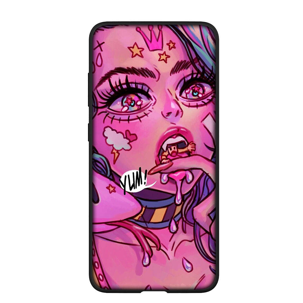 Phone Case for Samsung Galaxy S25 S24 S23 iPhone 16 15 Xiaomi Redmi Note 14 13 12 16E 11 Pro Max OPPO Moto Huawei Anime Girl Sugoi Senpai Waifu Cover
