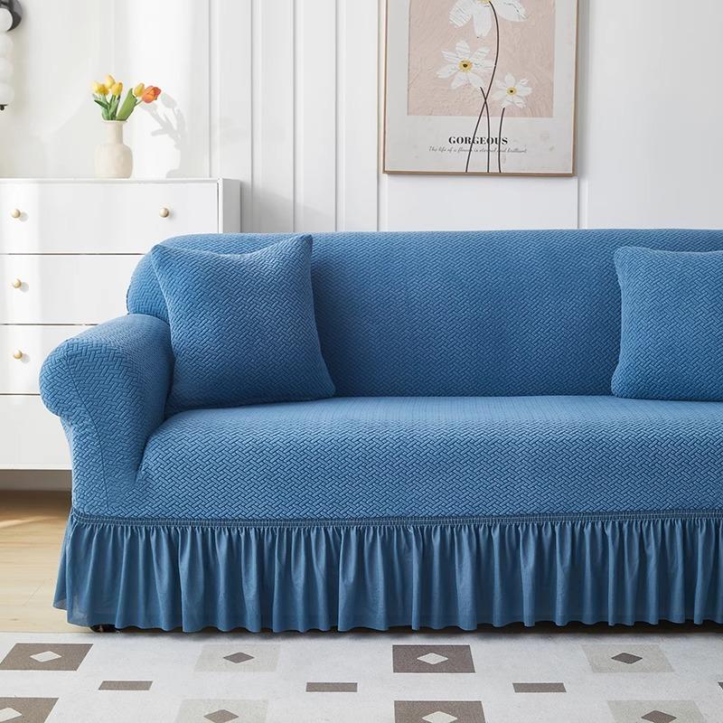 Skirt Sofa Cover New Anti Cat Claw All Inclusive Universal Cover All Seasons Dustproof Elastic Protective Cover