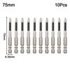 Screw Driver Bit Pack of 10 with Magnetism and High Strength Alloy Steel