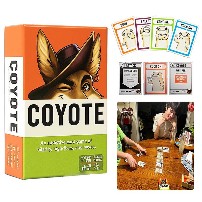 Coyote Game, Coyote Party Card Game, Meet The Action-Packed Card Game Full Of High Fives And Havoc, Funny Action Card Games