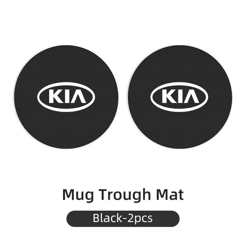 Car Water Coaster Console Mug Drink Non-Slip Pad Mute Mat For KIA GT Line Forte Seltos K5 Sportage Ceed Soul Cerato Sedona Forte