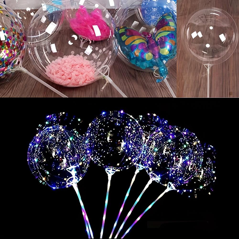 50 Pezzi Supporto Trasparente per Bastoncino Palloncino Bobo con Tazza - Perfetto per Matrimonio, San Valentino, Festa e Decorazione Eventi