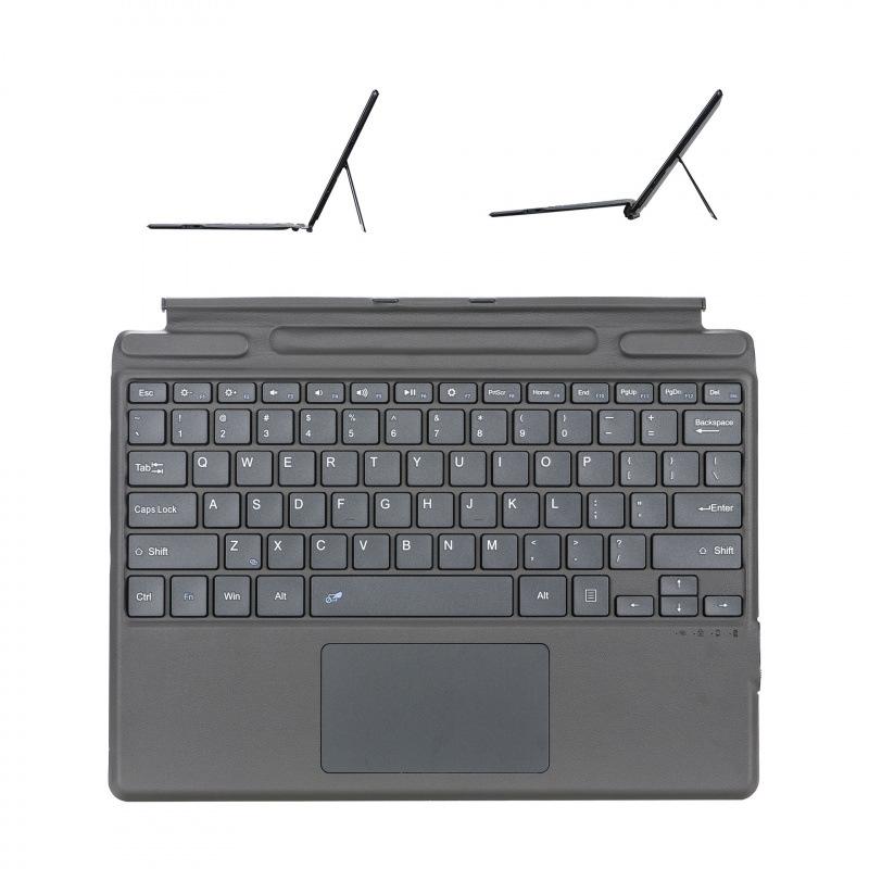 Kabelloses Split-Tastatur für Microsoft Surface Pro 3-10 LED-Hintergrundbeleuchtung 7-Farben-Touchpad für Windows 11 Scheren-Neu