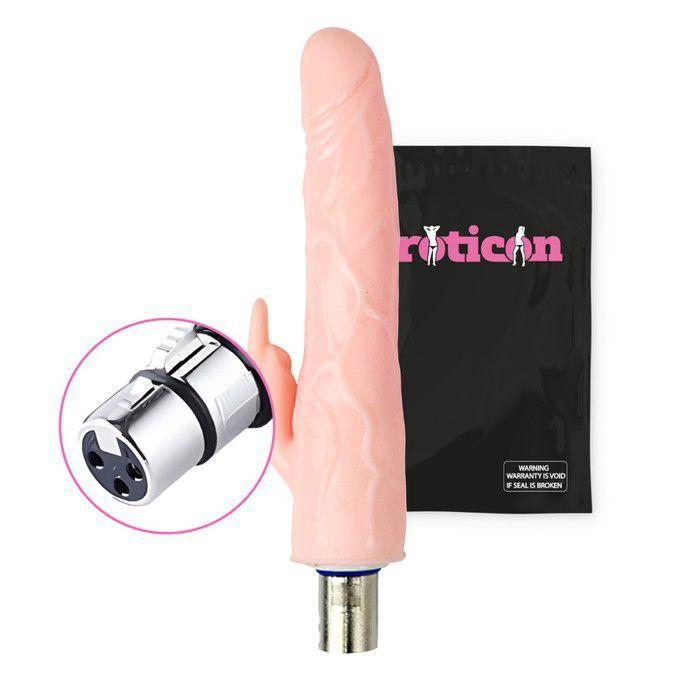 Dildo Rabbit - Eroticon - 12,5 cm - Double stimulation - Connecteur 3XLR - Étanche
