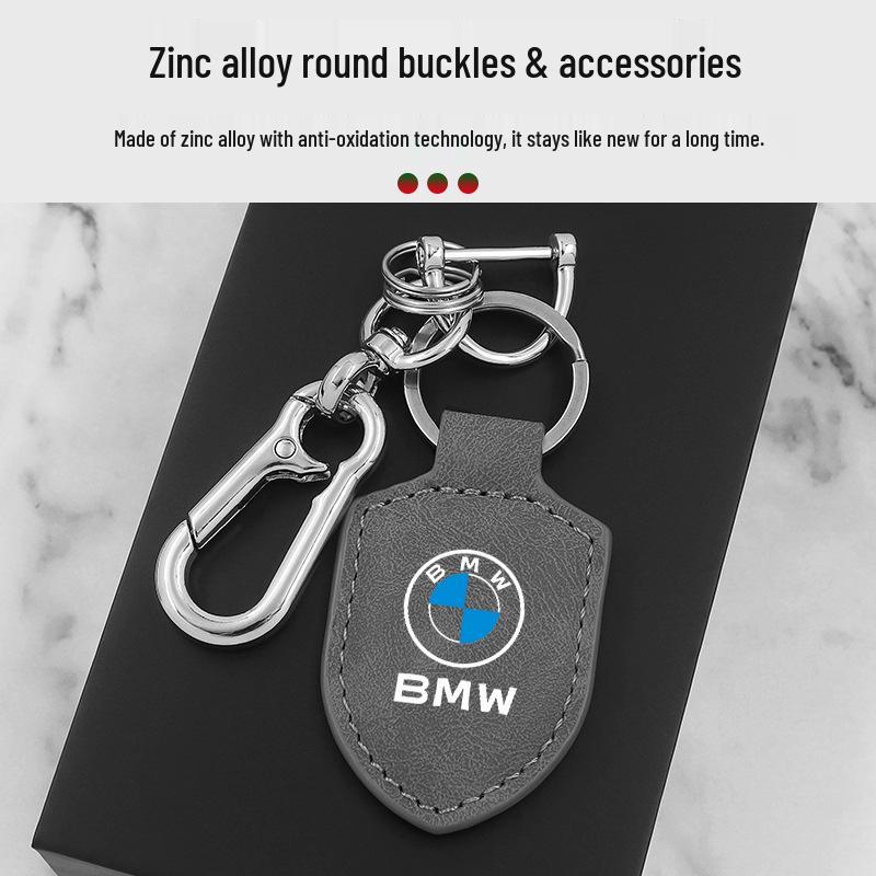 BMW 4 Series Keychain: Carbon Fiber Leather Pendant for 425i, 430i, 428i
