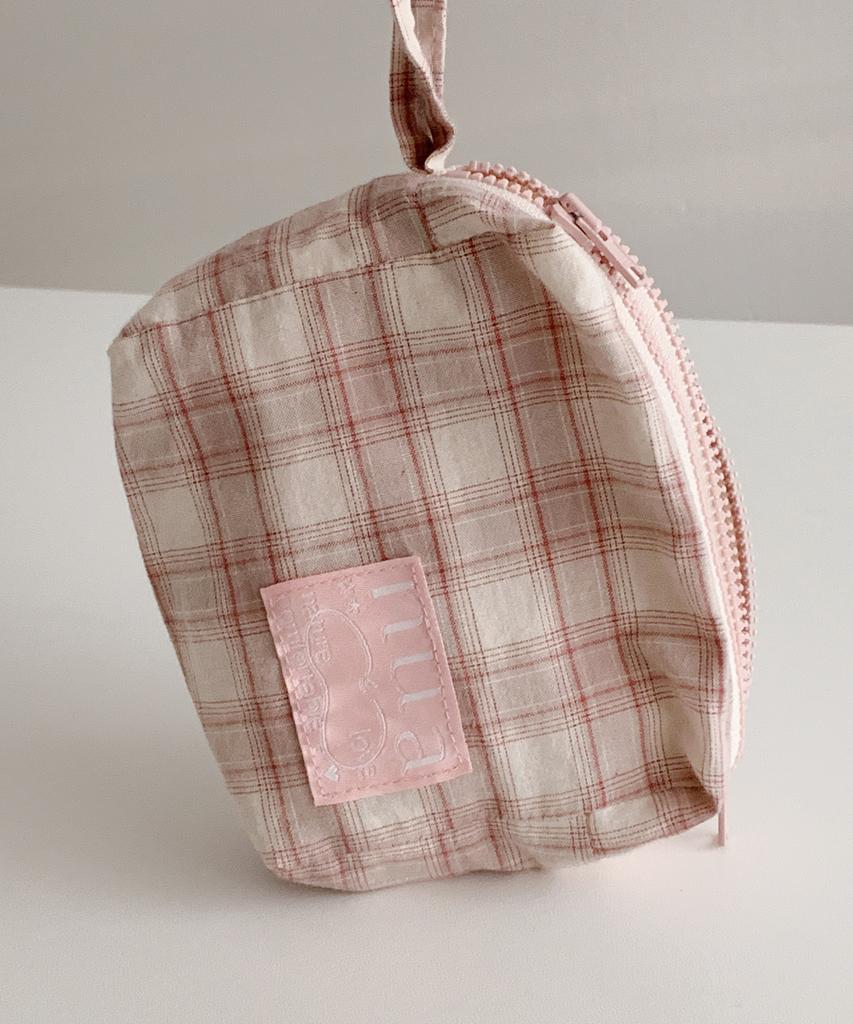 Nuaname Dual Zipper Pouch Pure Blanche