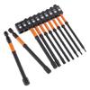 10Pcs 1/4" Hex Head Wrenches Drill Bit Impacts Driver Bit Set Magnetic Tip Magnetic Screwdriver Bit Hex Drill Bit