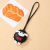 Soft PU Leather Sheep Keychain Cartoon Sheep Bag Charm Trendy Lamb Pendant Keyring  Bag Accessories