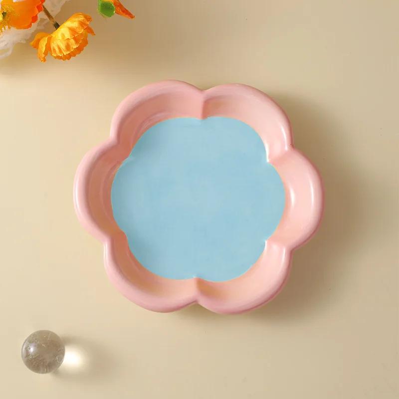 

Love Cat Plate Dog Bowl Not Easily Knocked Over Hand Painted Cat Bowl Ceramic Cat Food Bowl Cat Rice Bowl Canned Snack Bowl NONE S