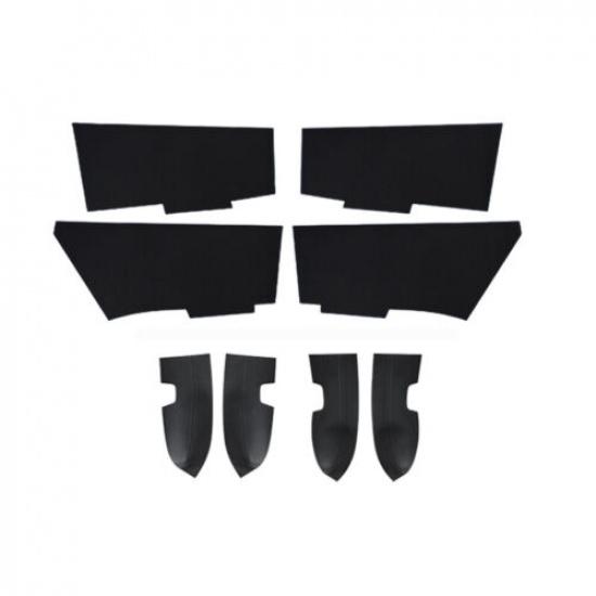 2005-2012 Kia Spectra Cerato For 8PCS Car Door Handle Armrest Panel Replace Trim | Rear Right | Black | Leather | Durable | Door Panel