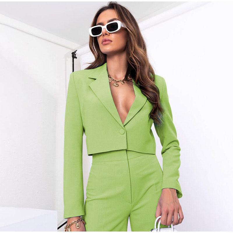 Элегантный короткий топ с брюками — фото 9