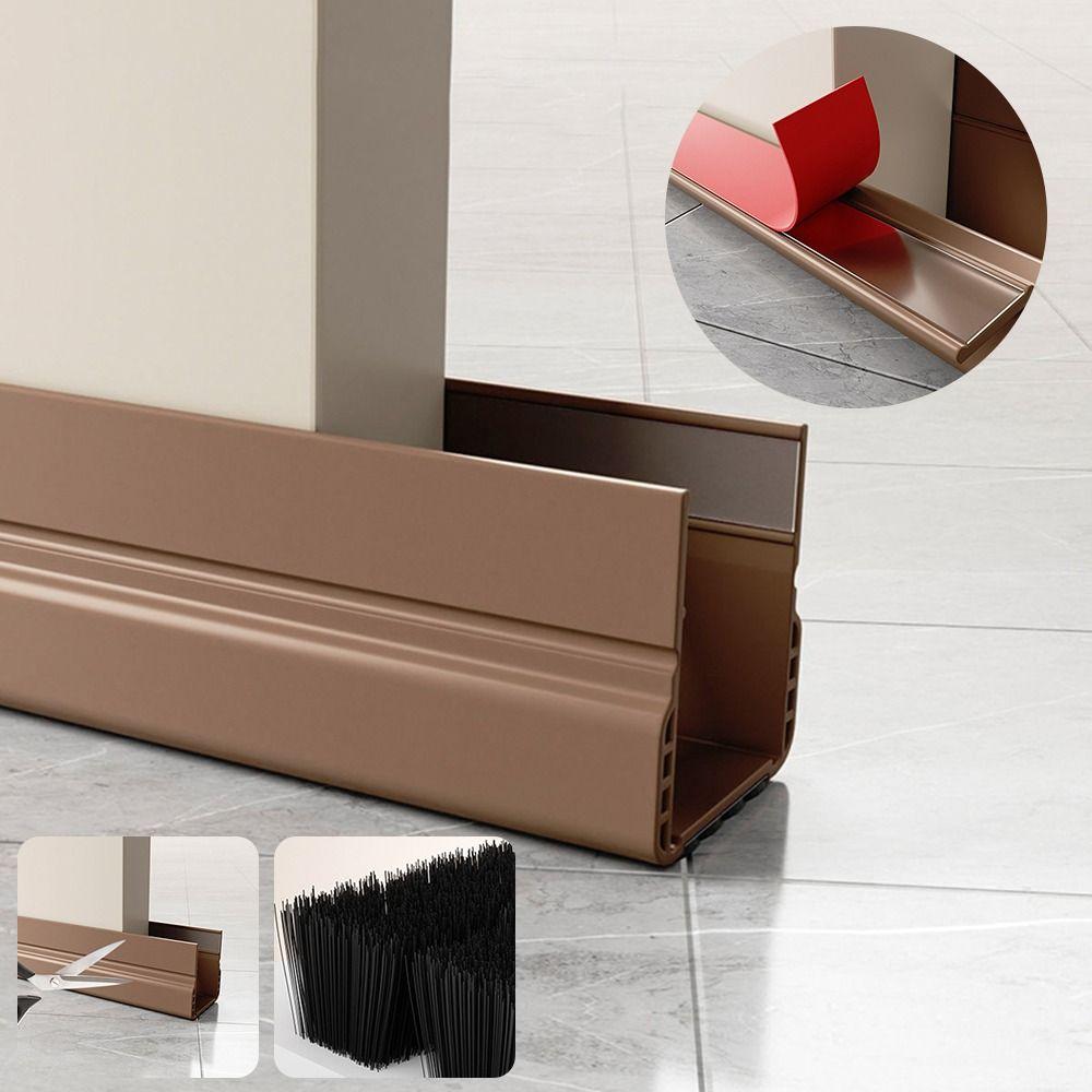 Windproof Dustproof Door Bottom Seal Strip Under Door Draft Stopper  Door Thickness 3.5-5cm
