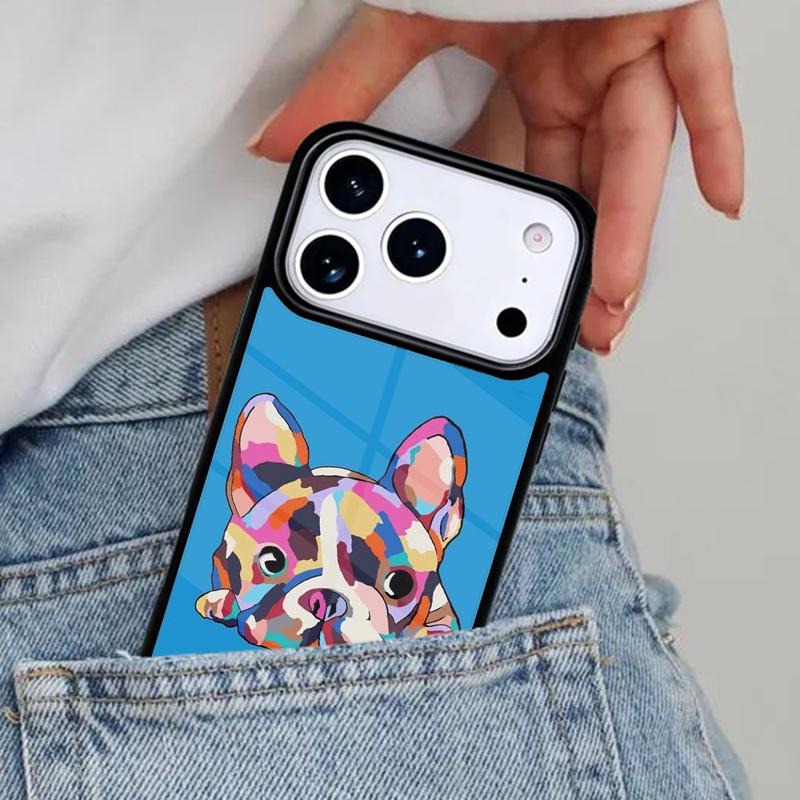 French Bulldog Art soft Phone Case for iPhone 16e 15 14 13 12 17 Pro Max Plus Air 17pro Cover Coque