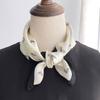 Spring and summer 53 silk professional small square scarf women's 100 mulberry silk satin small silk scarf scarf gift