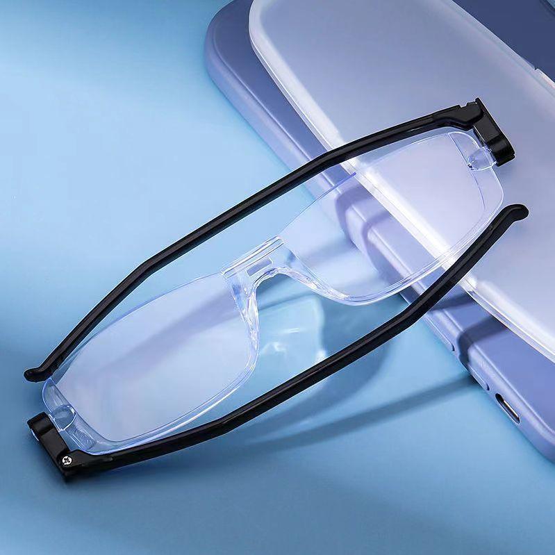 

New Folding Reading Glasses 360 °Rotating Lightweight Presbyopic Eyewear Comfortable Women Foldable Reading Eyeglass Mirror Leg +3.0