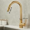 All-Copper 3-in-1 Pull-Out Sink with Hot/Cold Faucet for Kitchen and Vegetable Washing