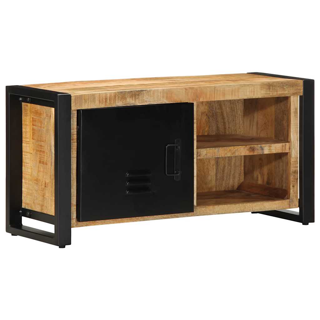 TV Stand 80x30x40 Cm Rough Solid Mango Wood