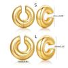 Chic Cartilage Cuff Earring Gold/Silver Ear Clip Unisex Statement Ear Adornments