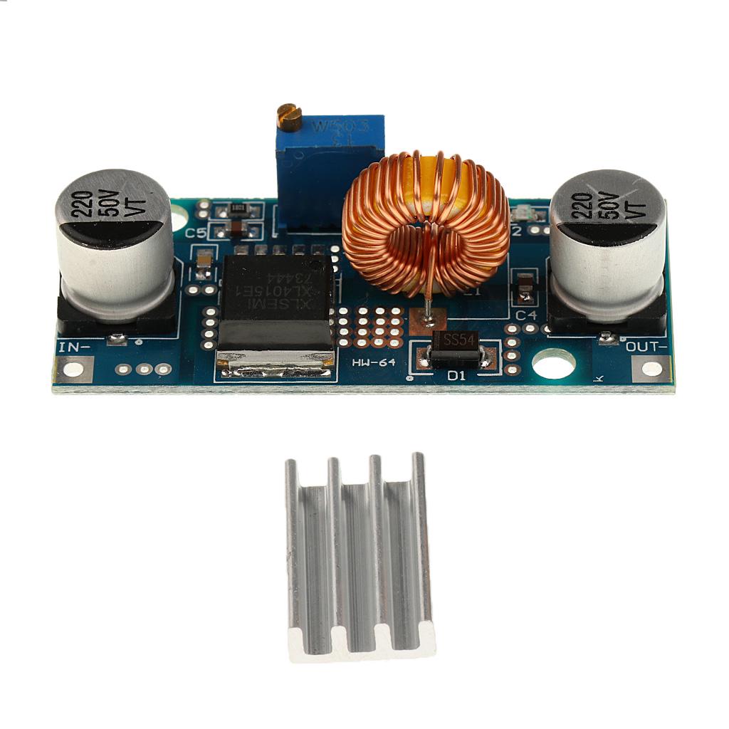5A XL4015 DC-DC Step Down Adjustable 4-38V Power Supply Module LED Lithium B2AD