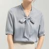 NaVaVa Women Ribbon V Neck Short sleeVe Blouse Nb2802