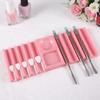 10-Compartment Plastic Pen Stand with Color Palette Nail Art Tools Holder  for Nail Art Painting