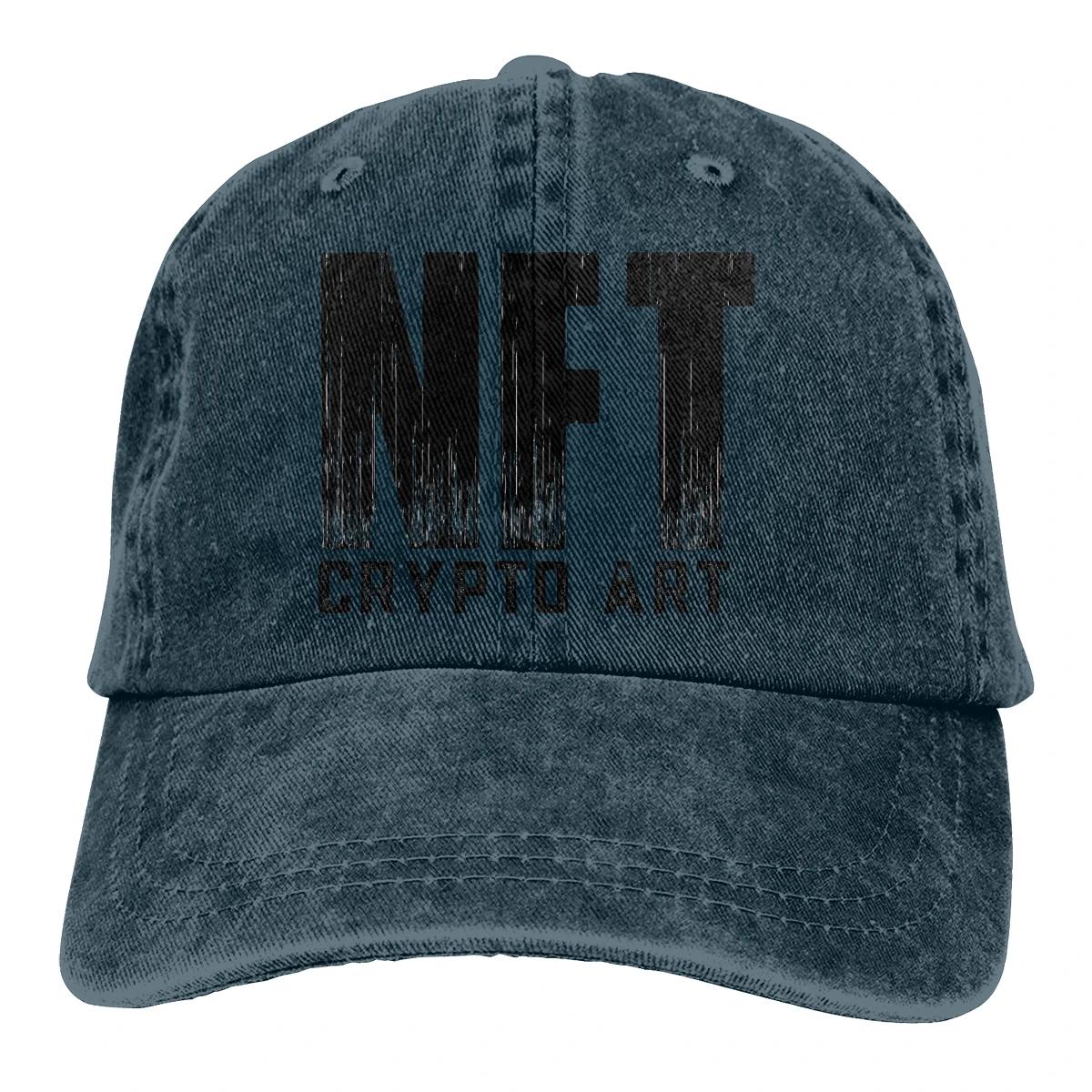 Винтажная бейсболка Nft Crypto Art Typography для мужчин NFT CryptoPunk YABC Caps цвета для женщин Летние кепки Snapback Adjustable