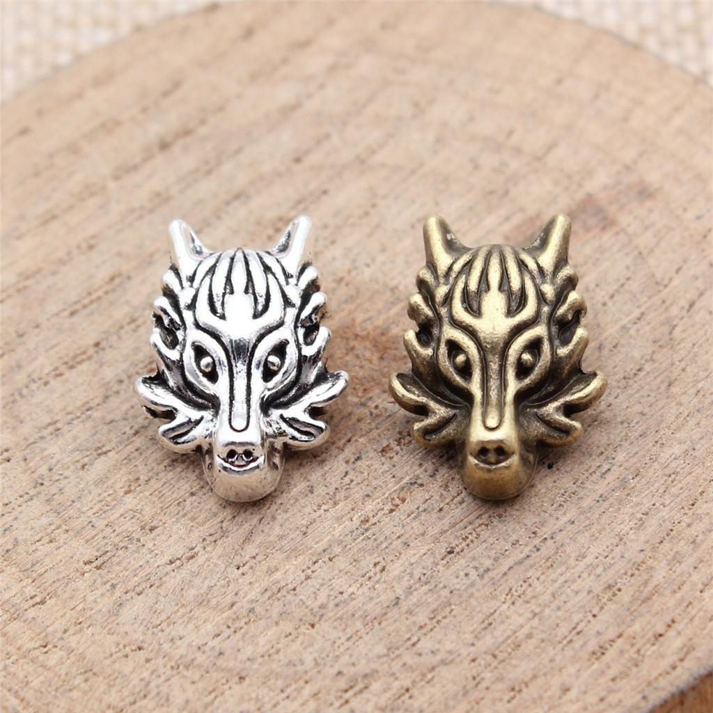Animal Spacer Beads Large Hole Charms For Necklace Jewelry Making Starter Kit