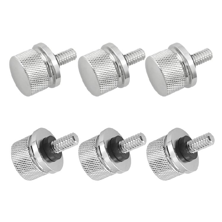 Seat Mounting Bolt Set for Motorcycles, 6 Mm Metal Knurled Screw for Seat Service and Routine Upkeep Work Daily