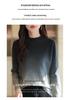 2024 Autumn/Winter Gradient Color Women's Velvet Loose Knit Pullover Sweater