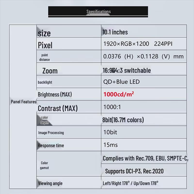RUIGE 10.1-inch Broadcast-Grade HDMI/SDI Director Monitor