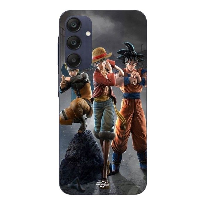 Coque Pour Samsung galaxy A25 Sangoku naruto Luffy one piece Dragon Ball z 3D Anime manga Maniacase