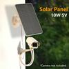 10W Solar Panel Power Supply Outdoor Waterproof Security Camera Non-Stop Charging Monocrystalline Solar Panels
