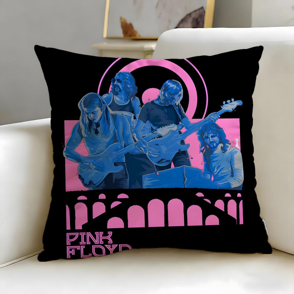 classic band Pink Floyd Cushion Cover Soft  EasyWash Pillow Case  Versatile for Couch Bed Travel and Office