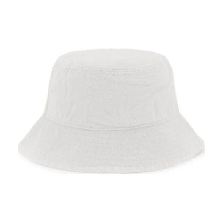 Y-3 Logo Embroidered Cotton Fisherman Hat Unisex Hats Beige IX7001