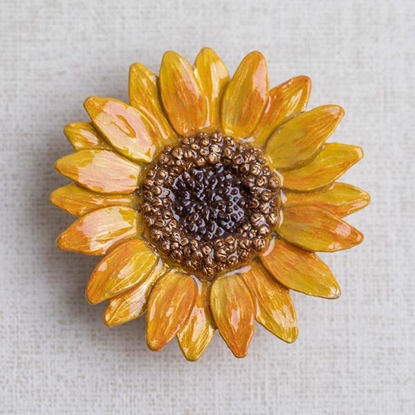 Sunflower obi clasp: Palnart Poc