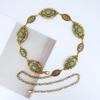 Retro European & American Metal Waist Chain – Elegant Ethnic Style Women's Luxury Belt Accessory